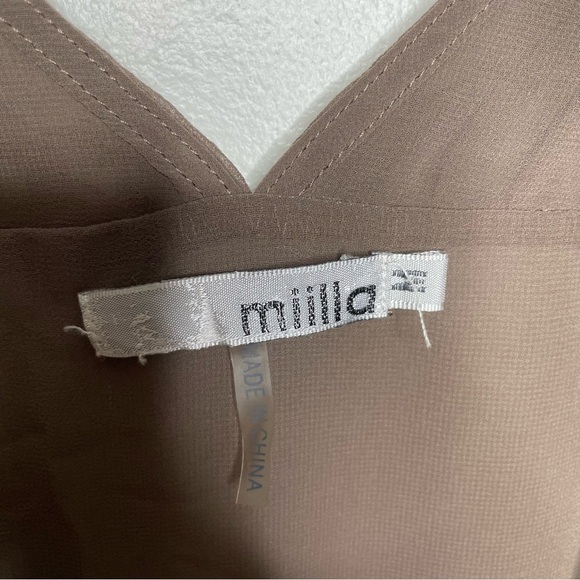 Miilla Brown Smock Dress Womens M - Picture 2 of 9